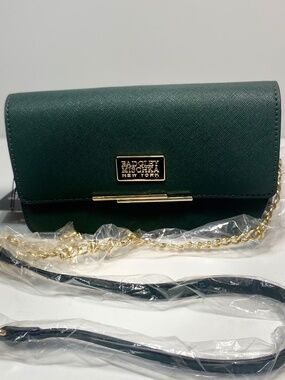 Badgley Mischka New York The Loise Saffiano Clutch/Chain Shoulder Bag